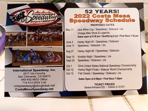 2022 Costa Mesa Schedule Costa Mesa
