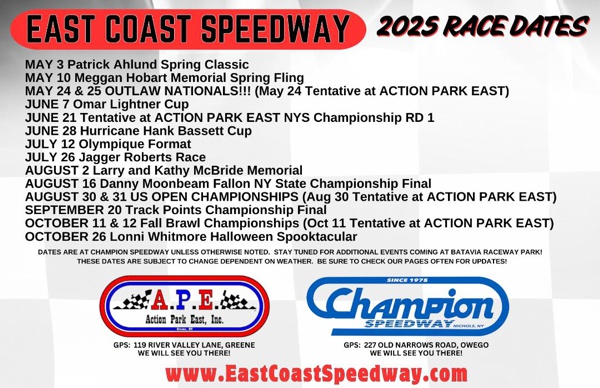 025 CHAMPION SPEEDWAY CHAMPION SPEEDWAY